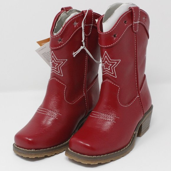 Nwt Gymboree Size 8 Red Cowgirl Boots 